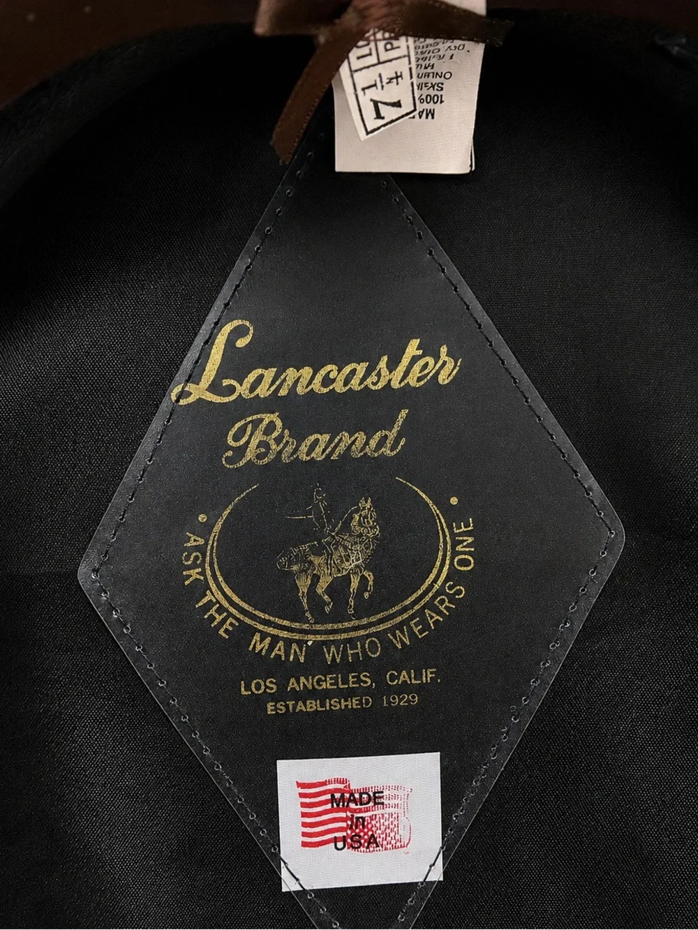 Vintage 1960s Lancaster Fire Department FD Uniform Peaked Cap Wool Dress Hat